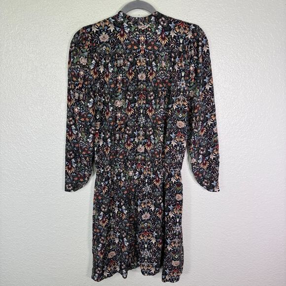 Zadig Voltaire Dress Women Small Floral Garden Reveal Kaleido Mini Smocked Boho - Picture 2 of 13